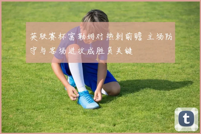 英联赛杯富勒姆对热刺前瞻 主场防守与客场进攻成胜负关键